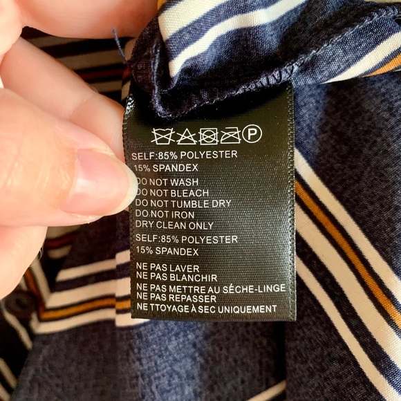 Urban Outfitters NWOT Striped Long Button Down Blouse - Picture 4 of 4